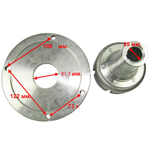 Переходной комплект для мотоблока МТЗ с корзиной