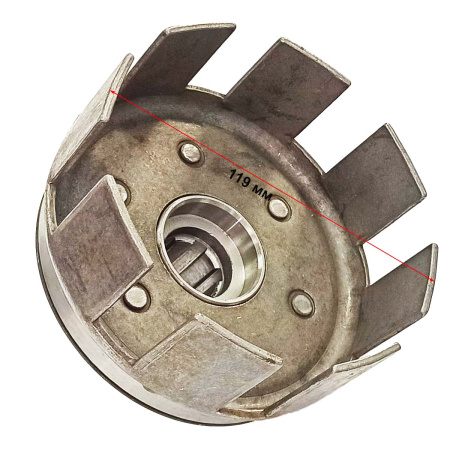 Корзина сцепления мотоблока 9-18лс (25мм шлицы, 8 лепестков)