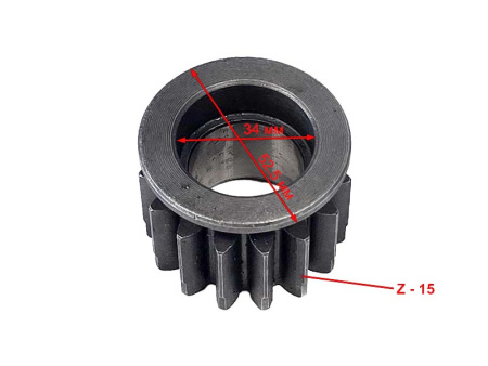 Шестерня дифференциала ведомая z-15 КПП минитрактора
