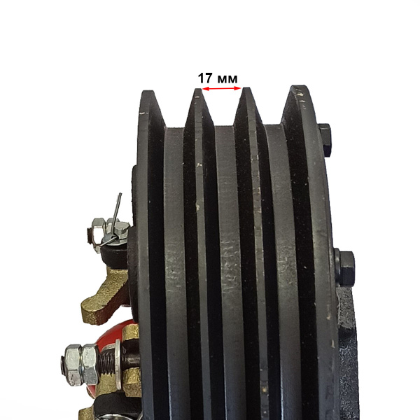 Сцепления мотоблока-минитрактора 3-х ручейковое в сборе