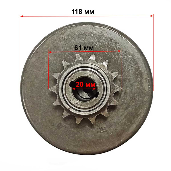 Сцепление редуктора понижающего 168F-170F LIFAN в сборе