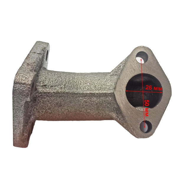 Колено глушителя 177F (GX270)-192F(GX460)