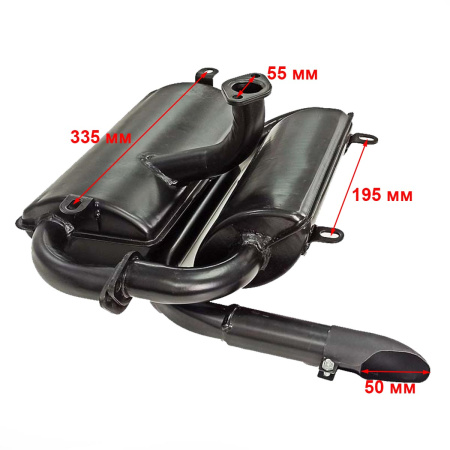 Глушитель генератора дизельного (DHY6000SE)