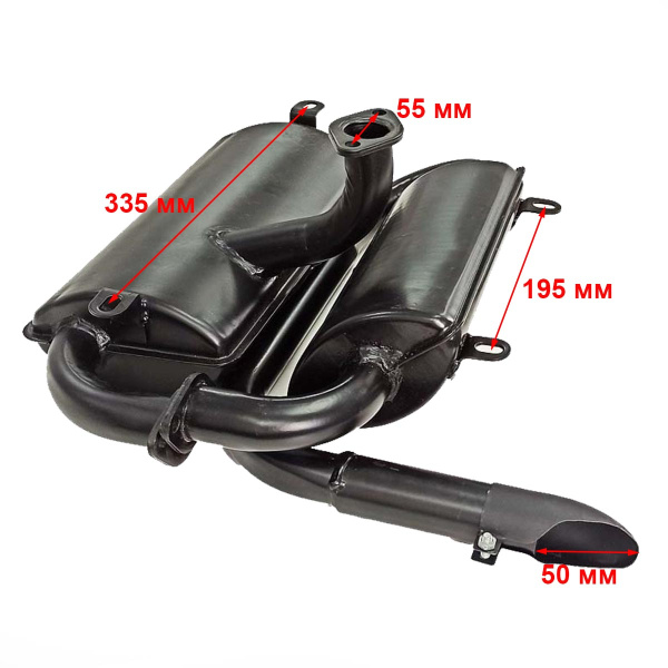 Глушитель генератора дизельного (DHY6000SE)