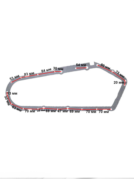 Прокладка крышки редуктора МБР Целина, Нева