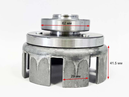 Корзина сцепления мотоблока 6-8лс (25мм шлицы, 8 лепестков)