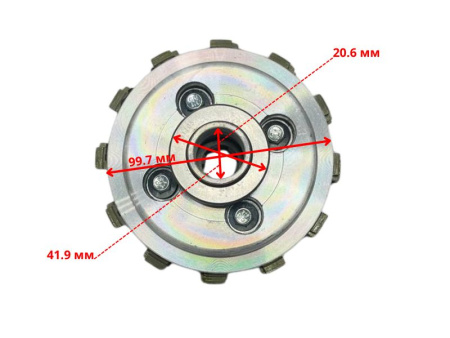 Сцепление мотоблока (6-8.5лс) обратное 12 лепестков