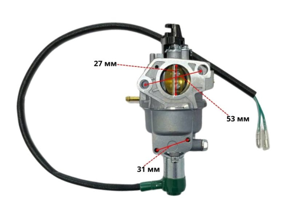 Карбюратор KP420-KP460-KP500-188F-190F-192F (с электроклапаном) для генератора  LIFAN
