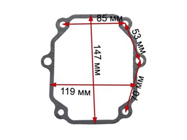 Прокладка крышки задней КПП  ST-1000F