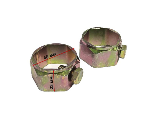 Фиксатор вала мотоблока 32x32мм шестигранный (2 шт)