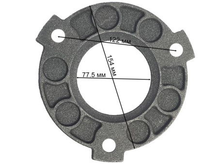 Диск сцепления мотоблока-минитрактора (под 9 пружин) нажимной
