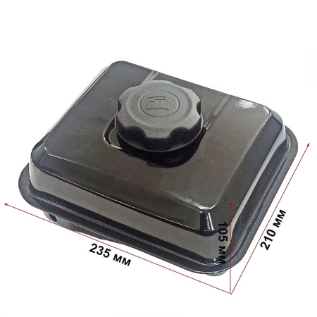 Бак топливный 168F(GX200)-170F(GX210) крышка с резьбой, 3,6л