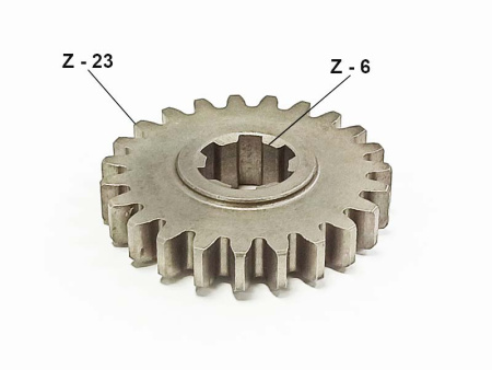 Шестерня КПП мотоблока 6-8лс (Z-23, 50мм,пос. шлиц 17мм)
