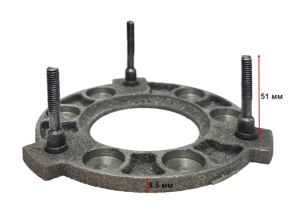 Диск сцепления мотоблока-минитрактора (под 9 пружин) нажимной (со шпильками)