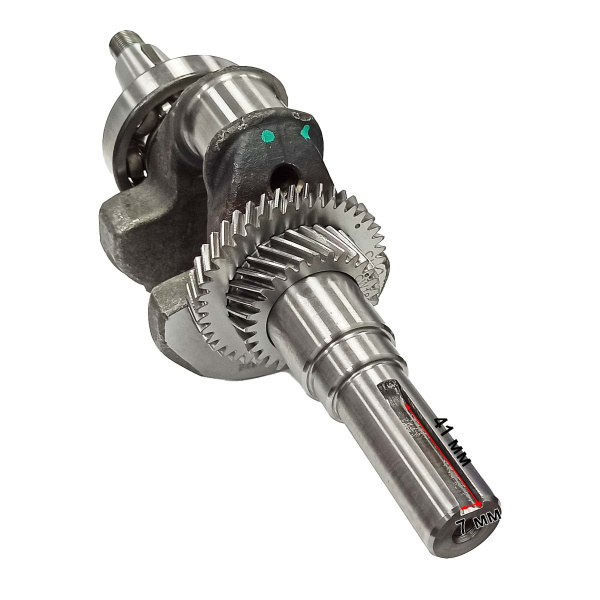 Коленвал KP420, KP460 (под шпонку, 25 мм, R-TYPE) LIFAN (13110-A262T-007)